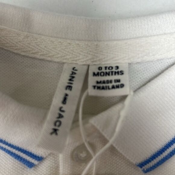 Janie and Jack 100048698 Baby Bunny Pique Polo Bodysuit NWT - Picture 5 of 7